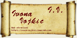 Ivona Vojkić vizit kartica